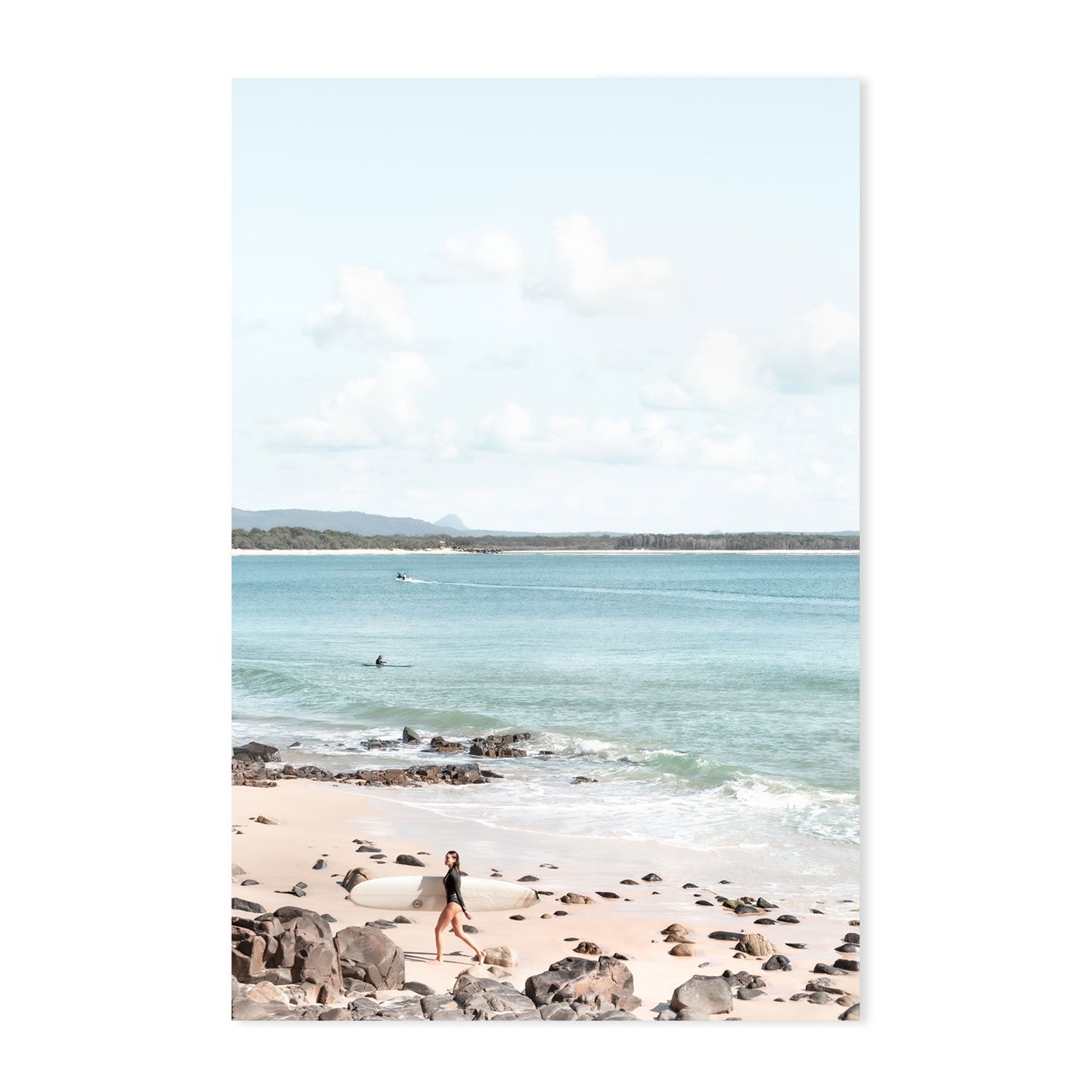 Noosa Breeze Wall Art Print Framed Canvas Poster Eucalypt Art Group