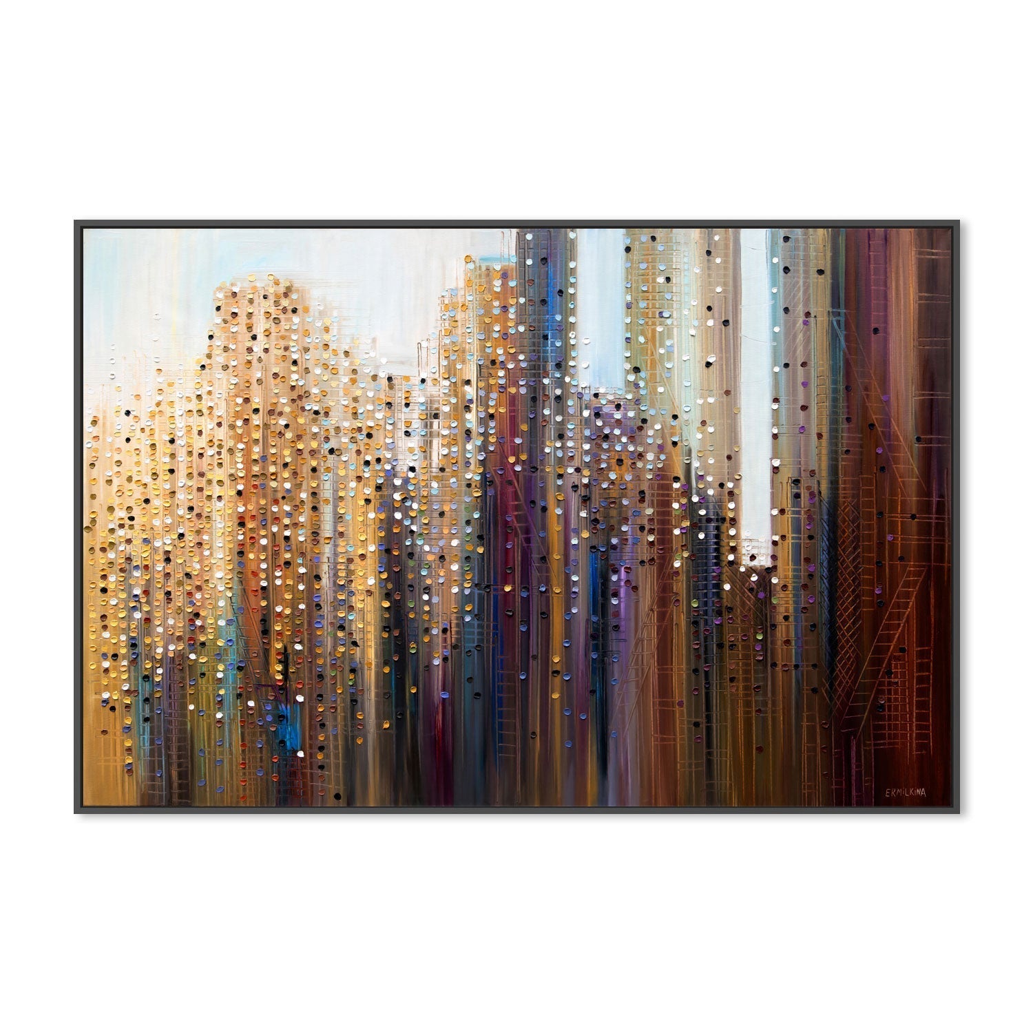 Urban Skyline |Wall Art Print Framed Canvas Poster - Eucalypt Art Group